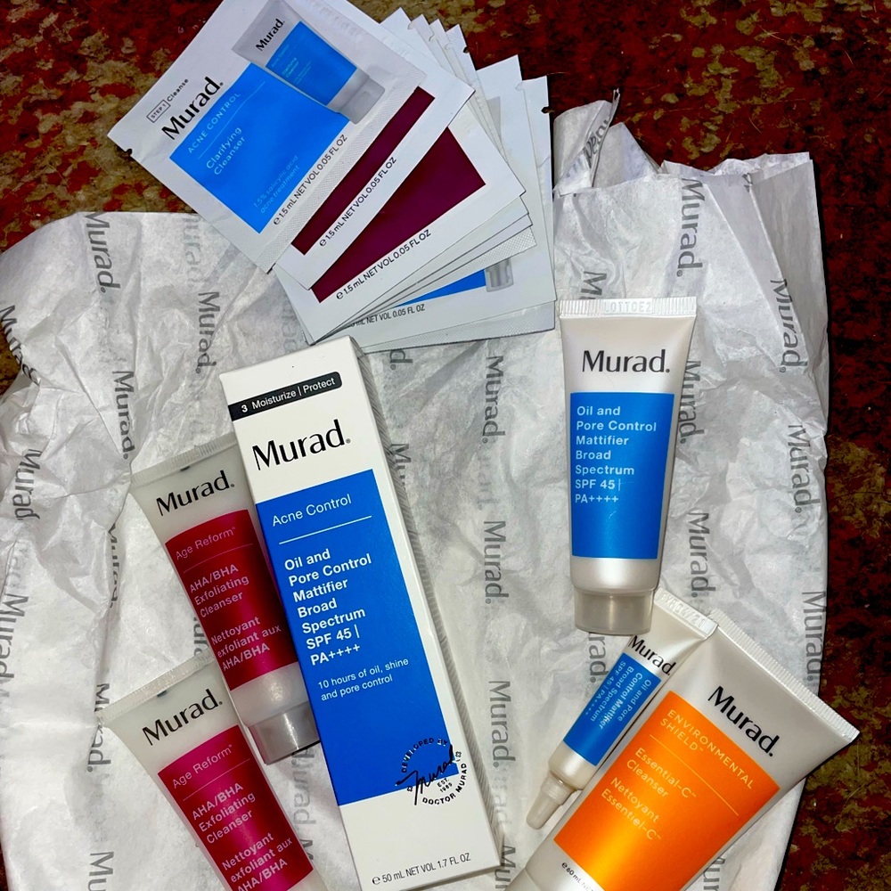 Murad brand new, unopened amazing skin products! Full size moisturizer and more!